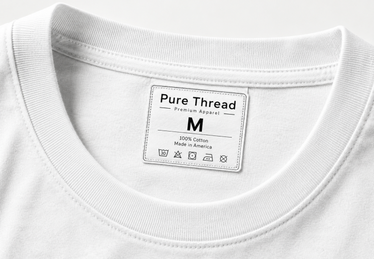 t-shirt neck label